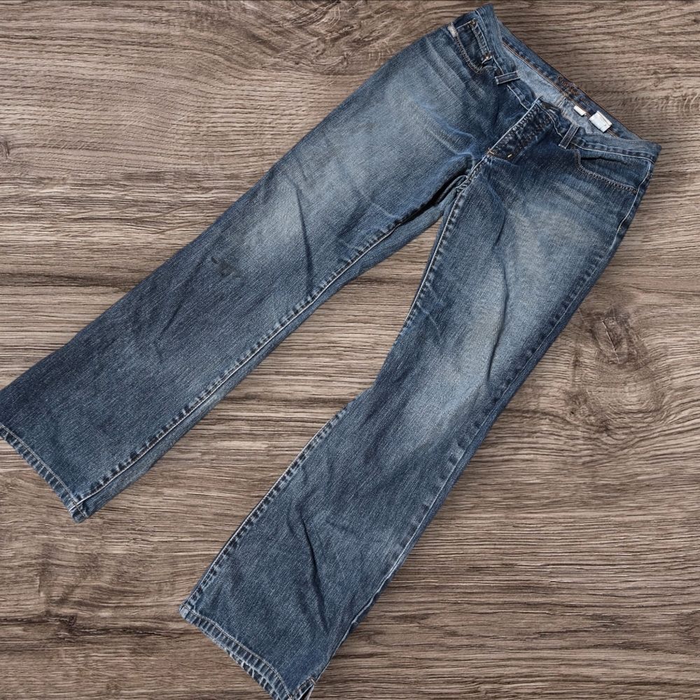 Rocky Mountain Vintage Cruel Girl Low Rise Bootcut Split Hem Jeans 32 Length
